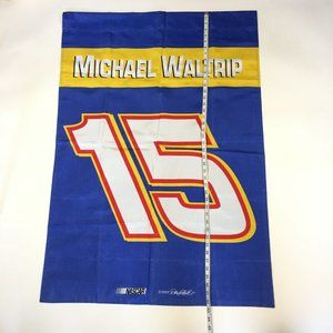 Nascar Michael Waltrip Number 15 Large Outdoor Fabric Flag‎ 2003 Double Sided